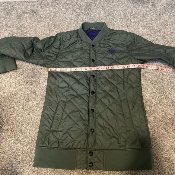 The North Face Women’s Snap Front Quilted Jacket Small Army Green - Picture 12 of 13